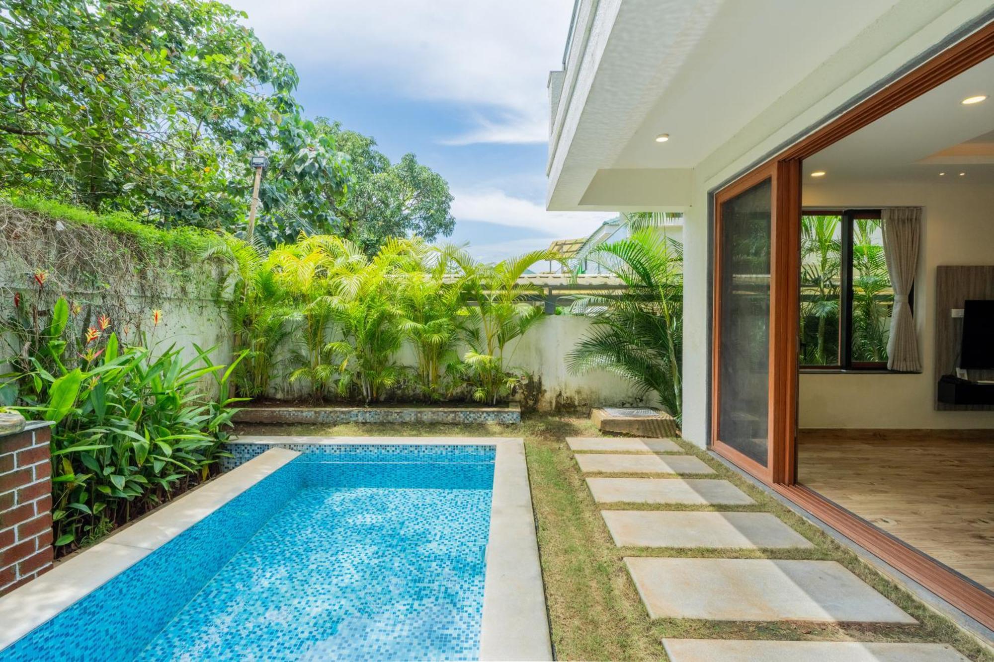 Elivaas 3 Bhk Pvt Pool & Bar - Villa Valerie Oxel Dış mekan fotoğraf