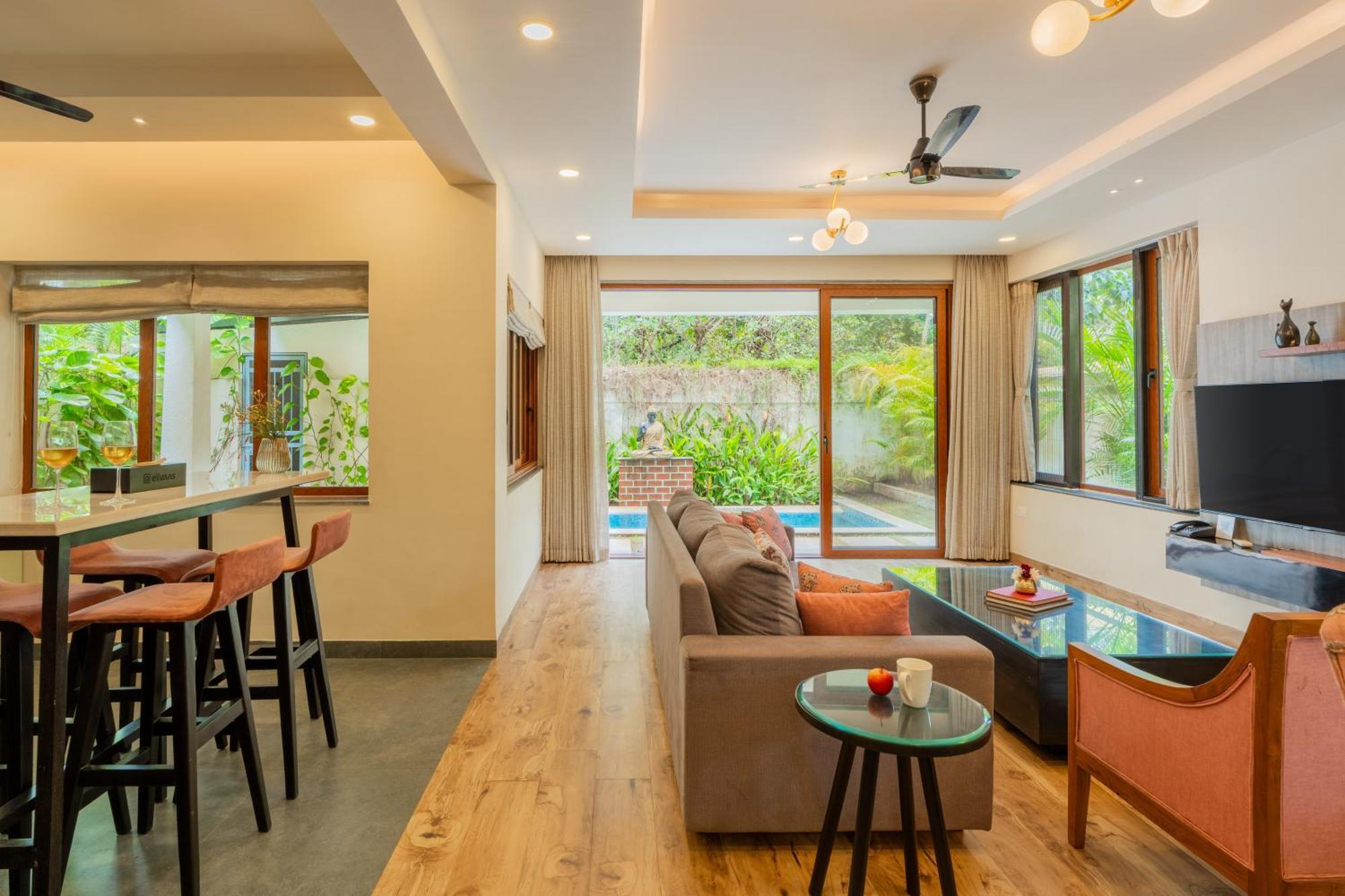 Elivaas 3 Bhk Pvt Pool & Bar - Villa Valerie Oxel Dış mekan fotoğraf