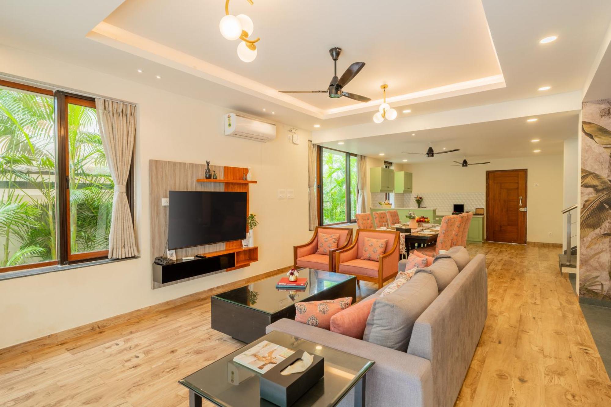 Elivaas 3 Bhk Pvt Pool & Bar - Villa Valerie Oxel Dış mekan fotoğraf