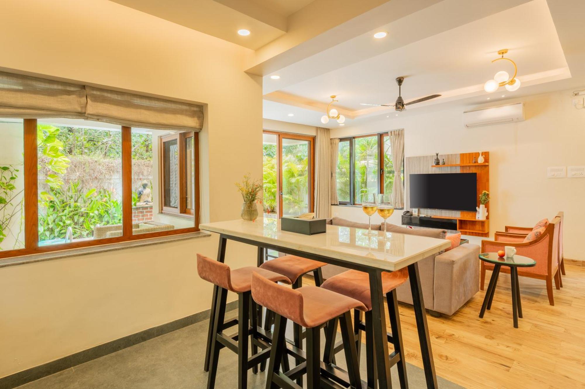 Elivaas 3 Bhk Pvt Pool & Bar - Villa Valerie Oxel Dış mekan fotoğraf