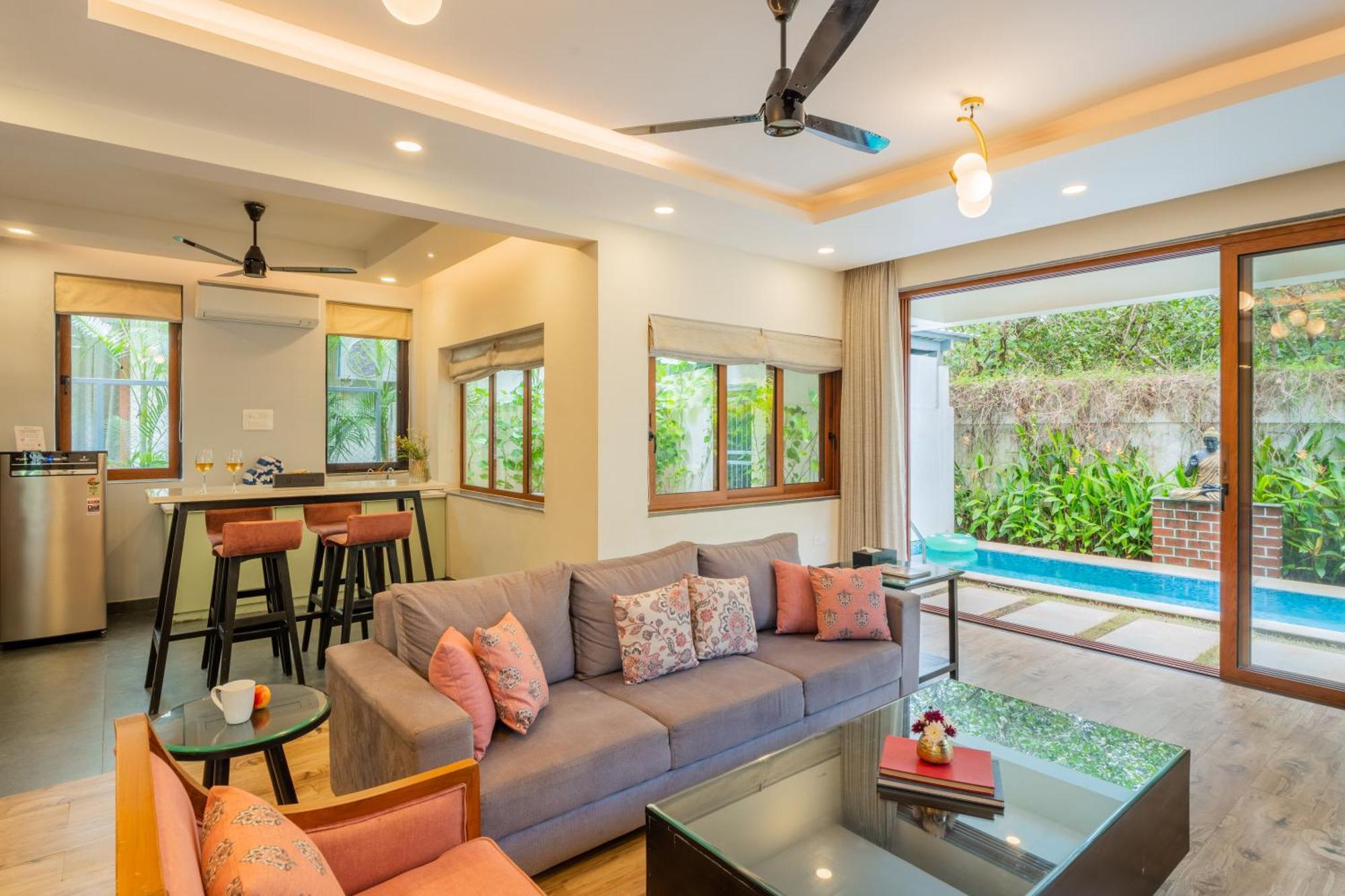 Elivaas 3 Bhk Pvt Pool & Bar - Villa Valerie Oxel Dış mekan fotoğraf