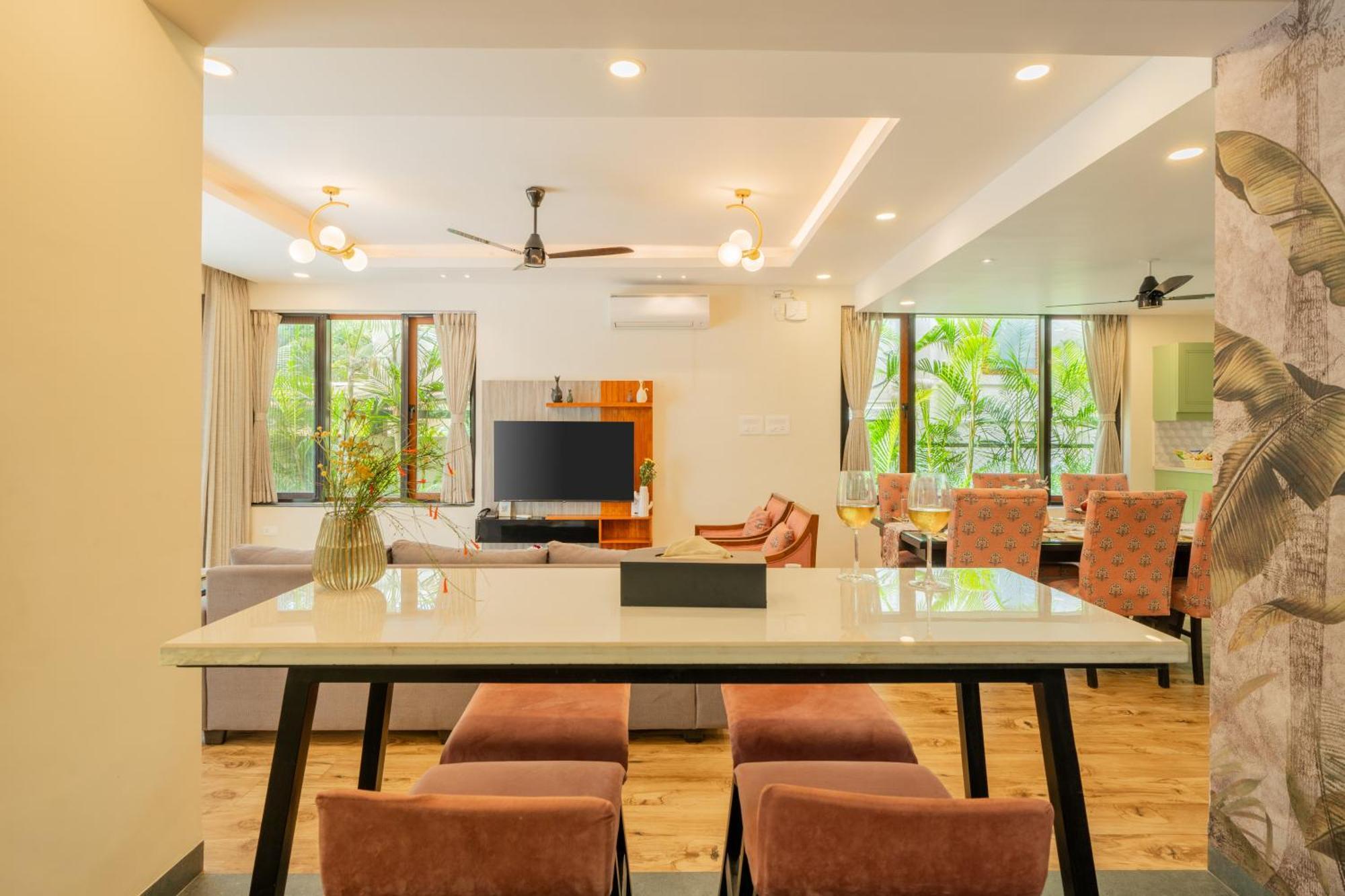 Elivaas 3 Bhk Pvt Pool & Bar - Villa Valerie Oxel Dış mekan fotoğraf